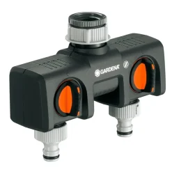 Distributore a 2 vie Gardena per rubinetti da 33.3 mm (G1