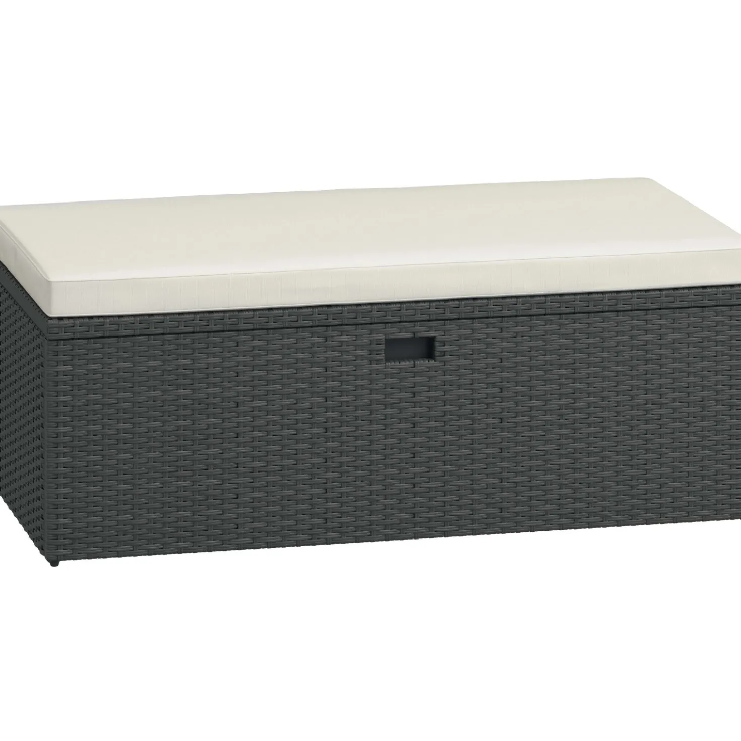 Divanetto da esterno multifunzione in rattan sintetico reclinabile 140x70x80 cm