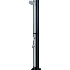 Doccia da giardino nero 35 l con lavapiedi