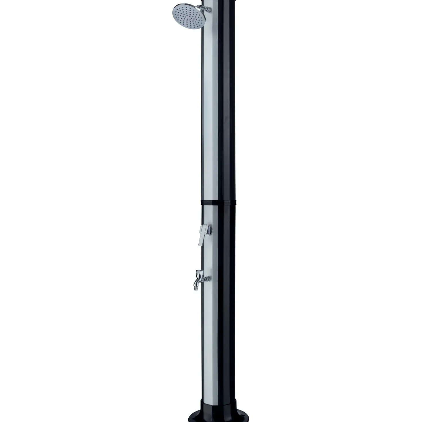 Doccia da giardino nero 35 l con lavapiedi