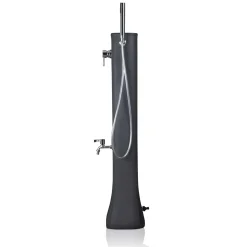 Doccia da giardino solare in polietilene nero 19 l