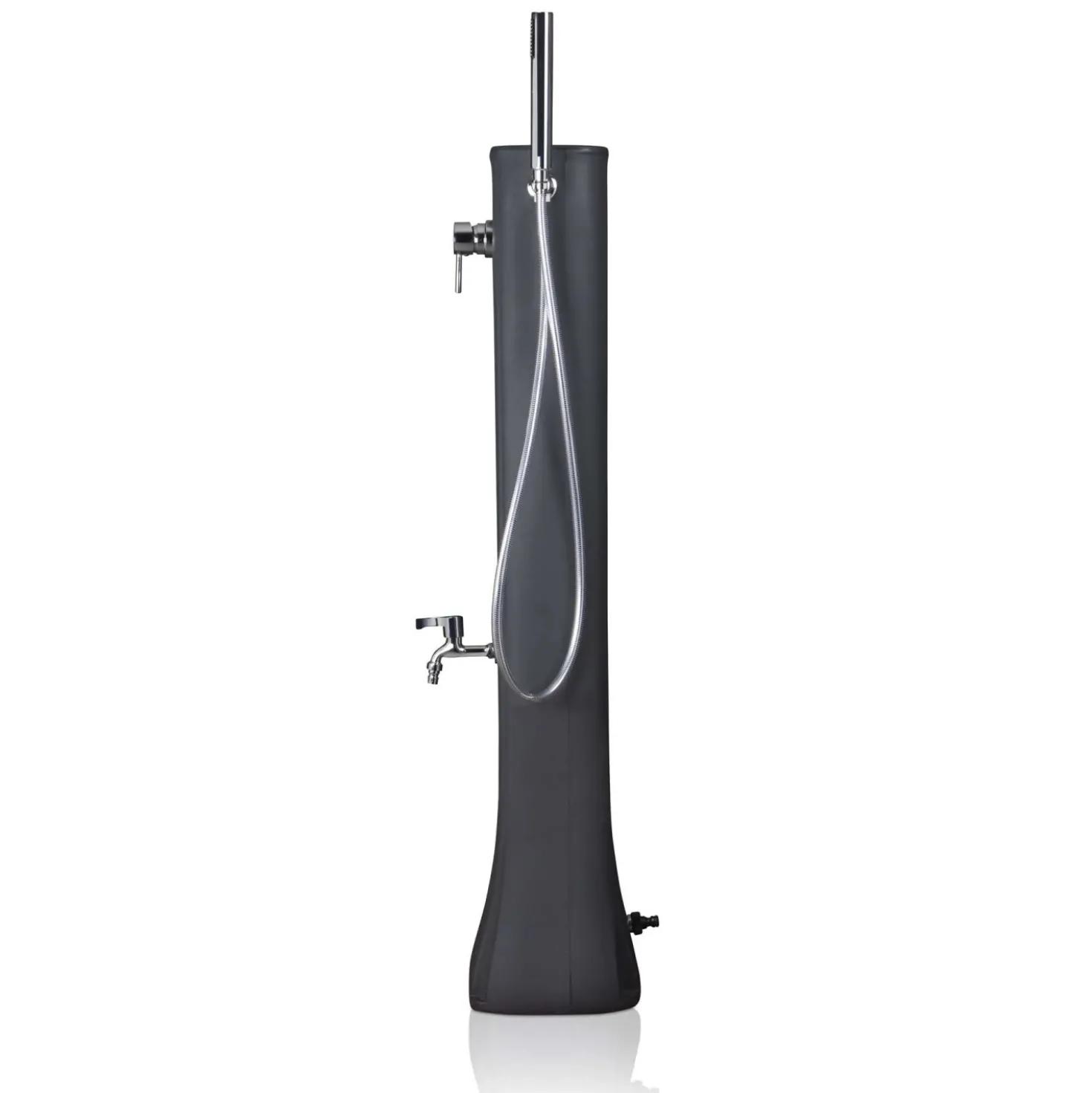 Doccia da giardino solare in polietilene nero 19 l