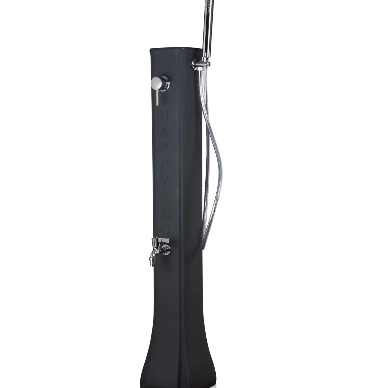 Doccia da giardino solare in polietilene nero 19 l