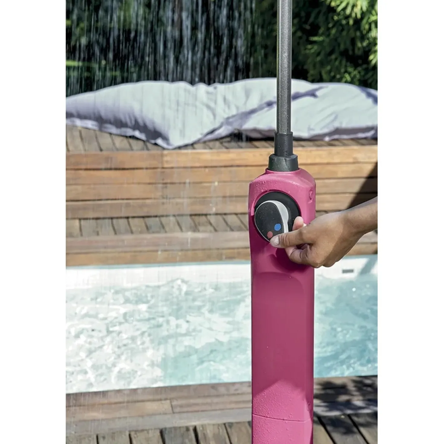 Doccia da giardino solare G.F. Sunny Niagara fuxia