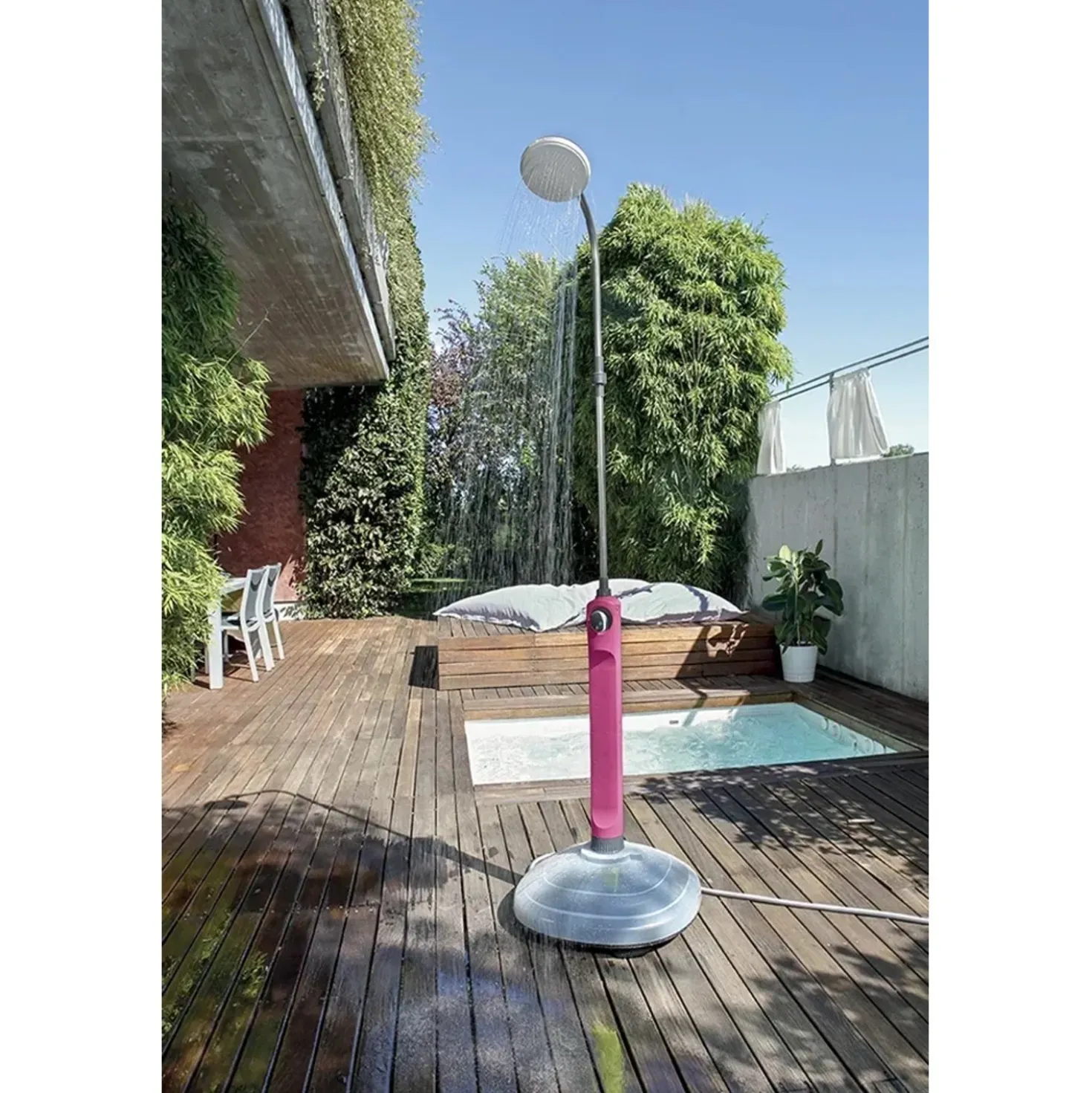 Doccia da giardino solare G.F. Sunny Niagara fuxia