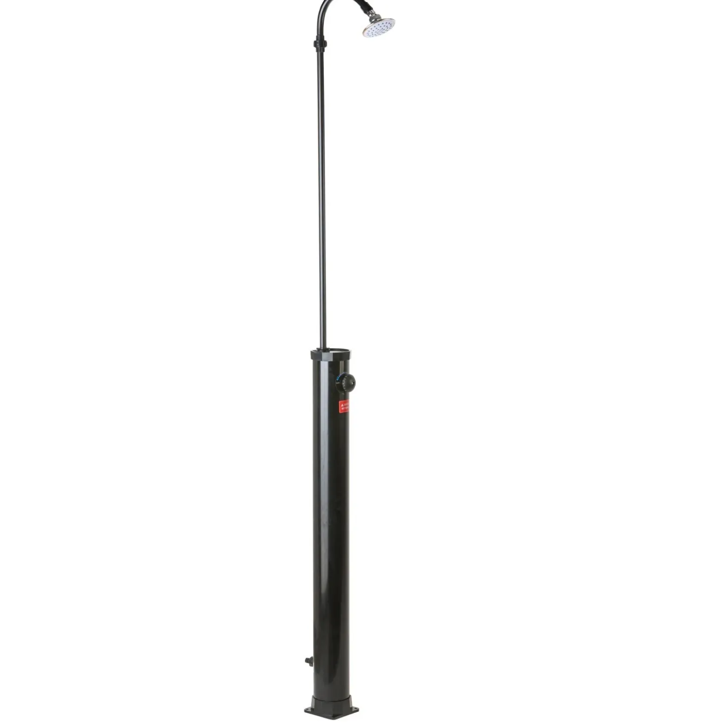 Doccia da giardino solare in PVC nero 9 l