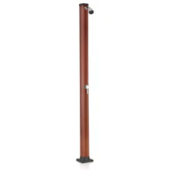 Doccia da giardino solare in PVC effetto legno 9 l