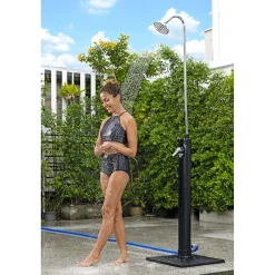 Doccia da giardino solare Bestway nero 8 l con miscelatore