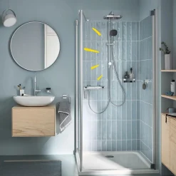 Doccia Grohe Vitalio Start 250 Cube Flex con deviatore