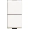 Doppio pulsante unipolare interbloccato BTicino Matix 10 A 250 V ac 1 mod bianco