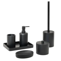 Dosasapone bagno Brenda in resina 350 ml nero matt