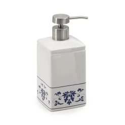 Dosasapone bagno Cixi in porcellana 450 ml bianco/blu