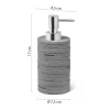 Dosasapone bagno Helen in resina 270 ml grigio