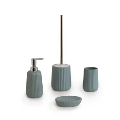Dosasapone bagno Marika in ceramica 400 ml azzurro polvere