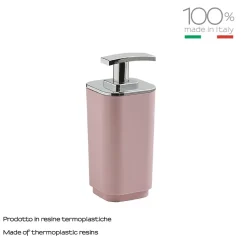 Dosasapone bagno Seventy in resine termoplastiche rosa matt
