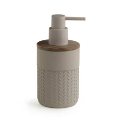 Dosasapone bagno Thea Bamboom in resina 200 ml grigio/naturale scuro
