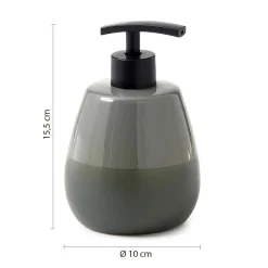Dosasapone bagno Wilma in ceramica 450 ml verde salvia