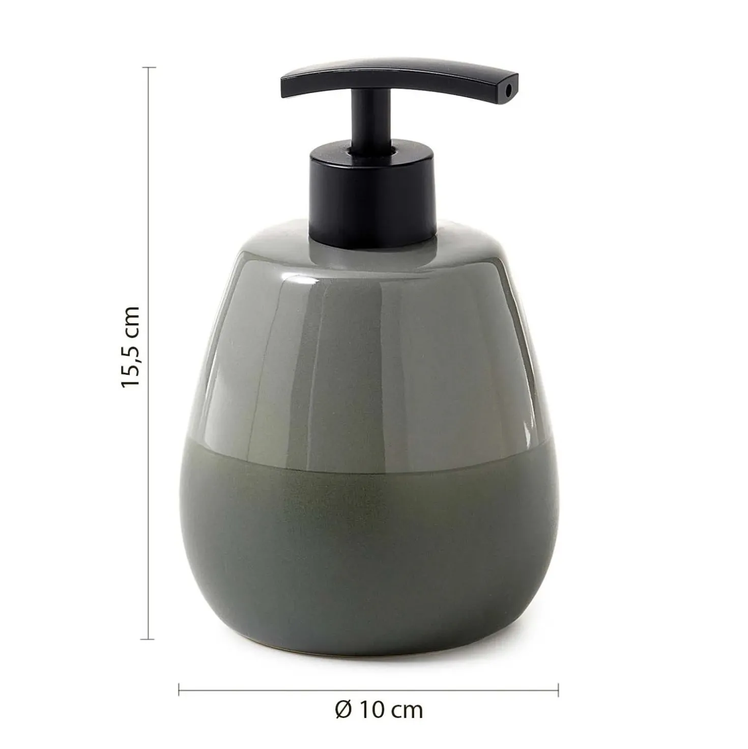 Dosasapone bagno Wilma in ceramica 450 ml verde salvia