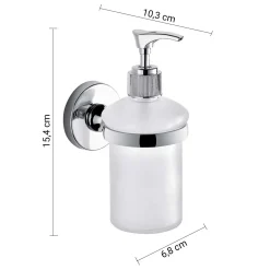 Dosasapone Felce Plus cromato con biadesivo