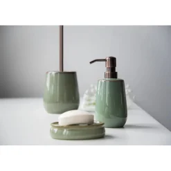 Dosatore di sapone Wenko Sirmione in ceramica verde