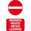 EcoTarga "Proprietà privata vietato l`accesso" 20 x 30 cm