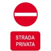 EcoTarga "Strada privata" 20 x 30 cm