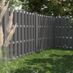 Elemento per recinzioni privacy WPC alluminio 180 x 180 cm antracite