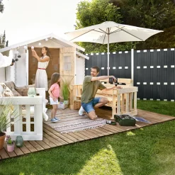 Elemento per recinzioni privacy WPC alluminio 180 x 180 cm antracite