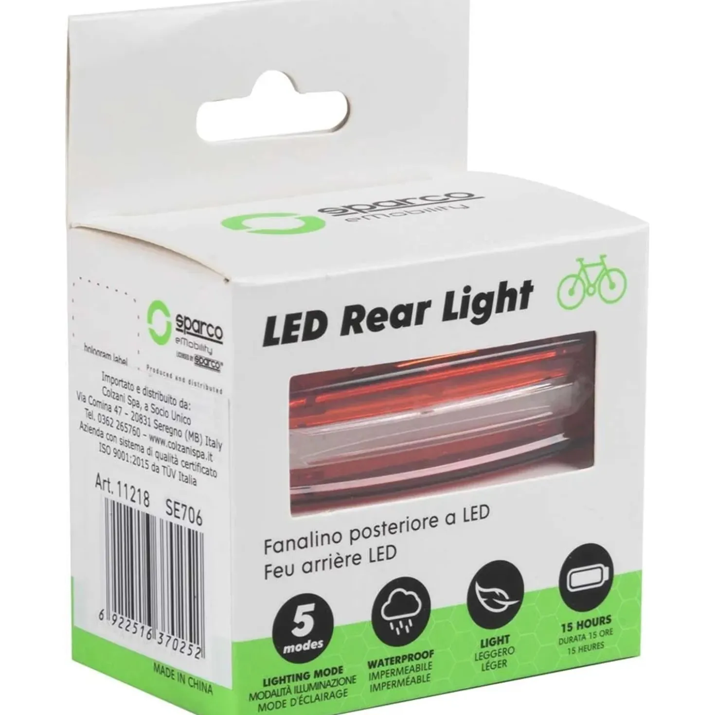 Fanalino posteriore a LED Sparco ricaricabile