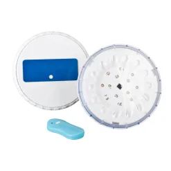 Faretti LED per piscina fuori terra con telecomando a distanza 2 pz