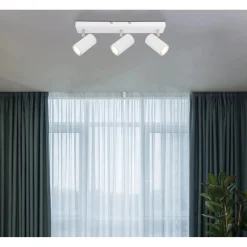 Faretto 3 luci Globo Robby 41x6x12 mm bianco