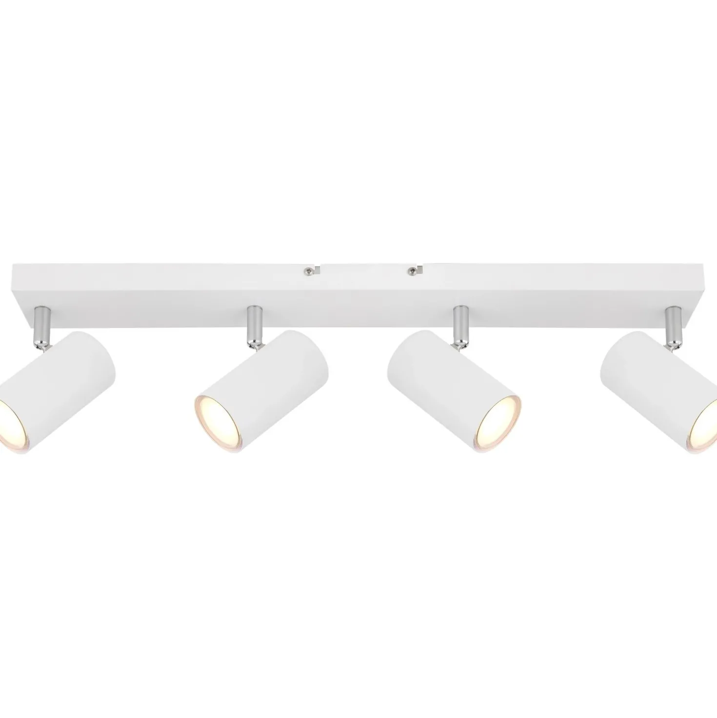 Faretto 4 luci Globo Robby 56x6x12 cm bianco