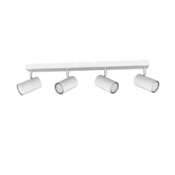 Faretto 4 luci Globo Robby 56x6x12 cm bianco