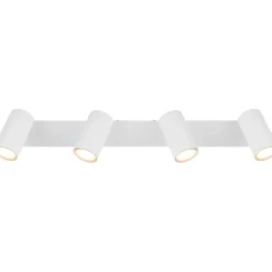 Faretto 4 luci Globo Robby 56x6x12 cm bianco