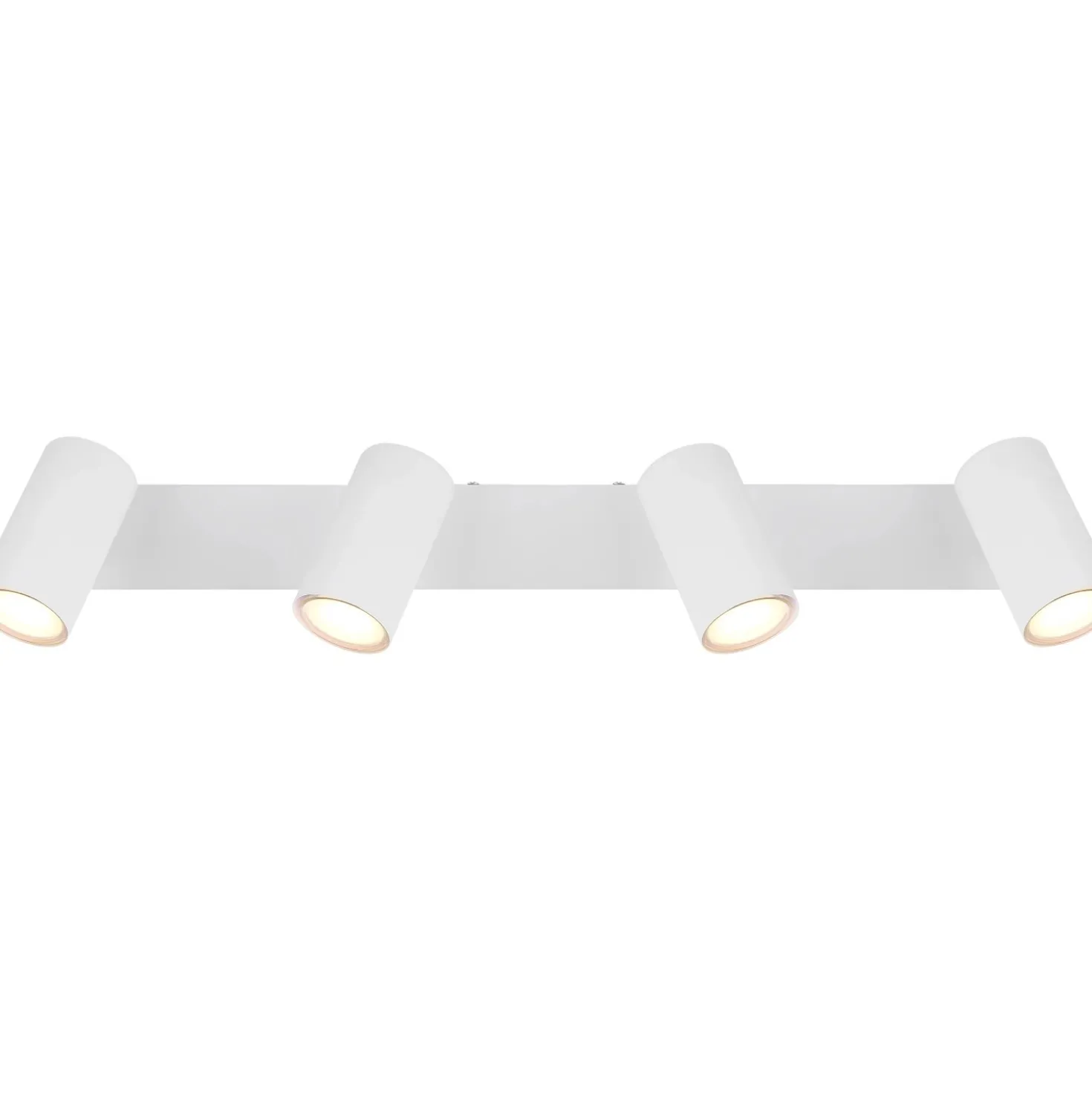 Faretto 4 luci Globo Robby 56x6x12 cm bianco