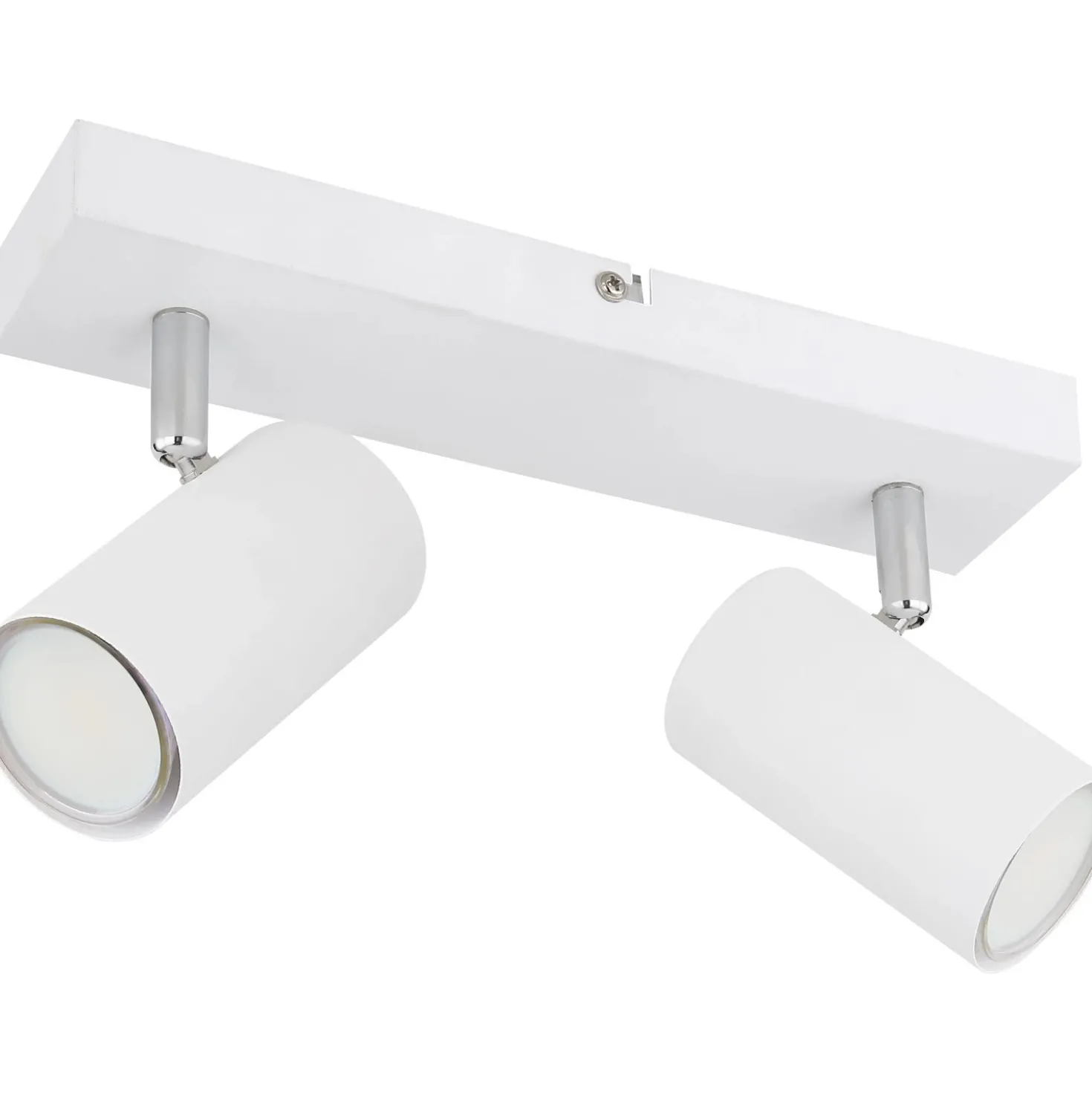 Faretto 2 luci Globo Robby 26x6x12 cm bianco