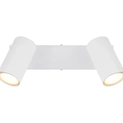 Faretto 2 luci Globo Robby 26x6x12 cm bianco