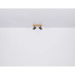 Faretto 2 luci Globo Robby 26x6x12 cm bianco