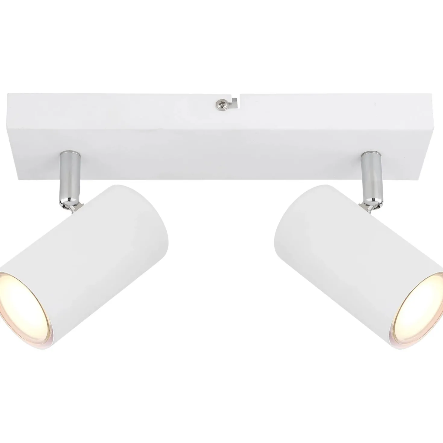 Faretto 2 luci Globo Robby 26x6x12 cm bianco