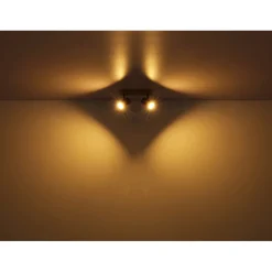 Faretto 2 luci Globo Robby 26x6x12 cm bianco