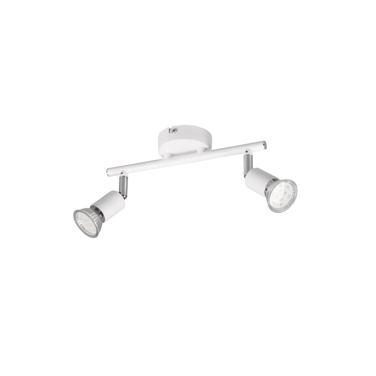 Faretto 2 luci Paris L 25 cm bianco