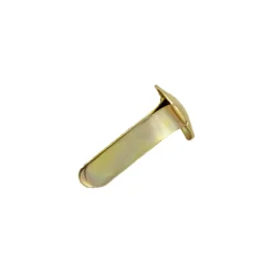 Ferma campioni acciaio ottonato 16 mm 20 pz