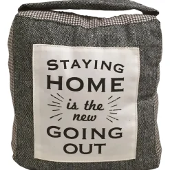 Fermaporta in tessuto con sabbia Staying Home - Going Out