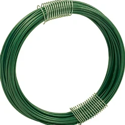 Filo di ferro rivestito in plastica a matassa 9 m verde