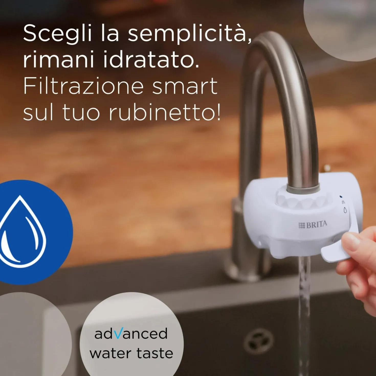 Filtro per acqua Brita On Tap V bianco con 1 filtro V incluso
