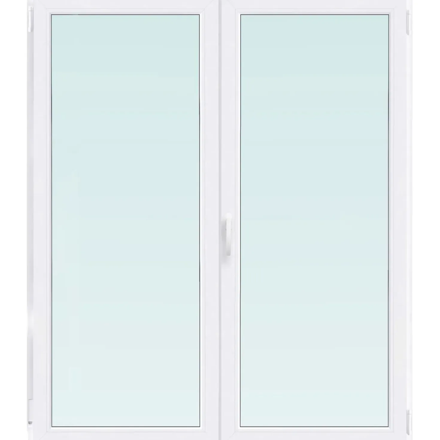 Finestra 2 ante 100 cm x 120 cm destra bianca