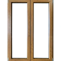 Finestra 2 ante sx pvc color legno 140x100 cm