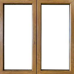 Finestra 2 ante sx pvc color legno 140x140 cm