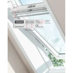 Finestra apertura a bilico plastica Velux L 78 x H 98 cm