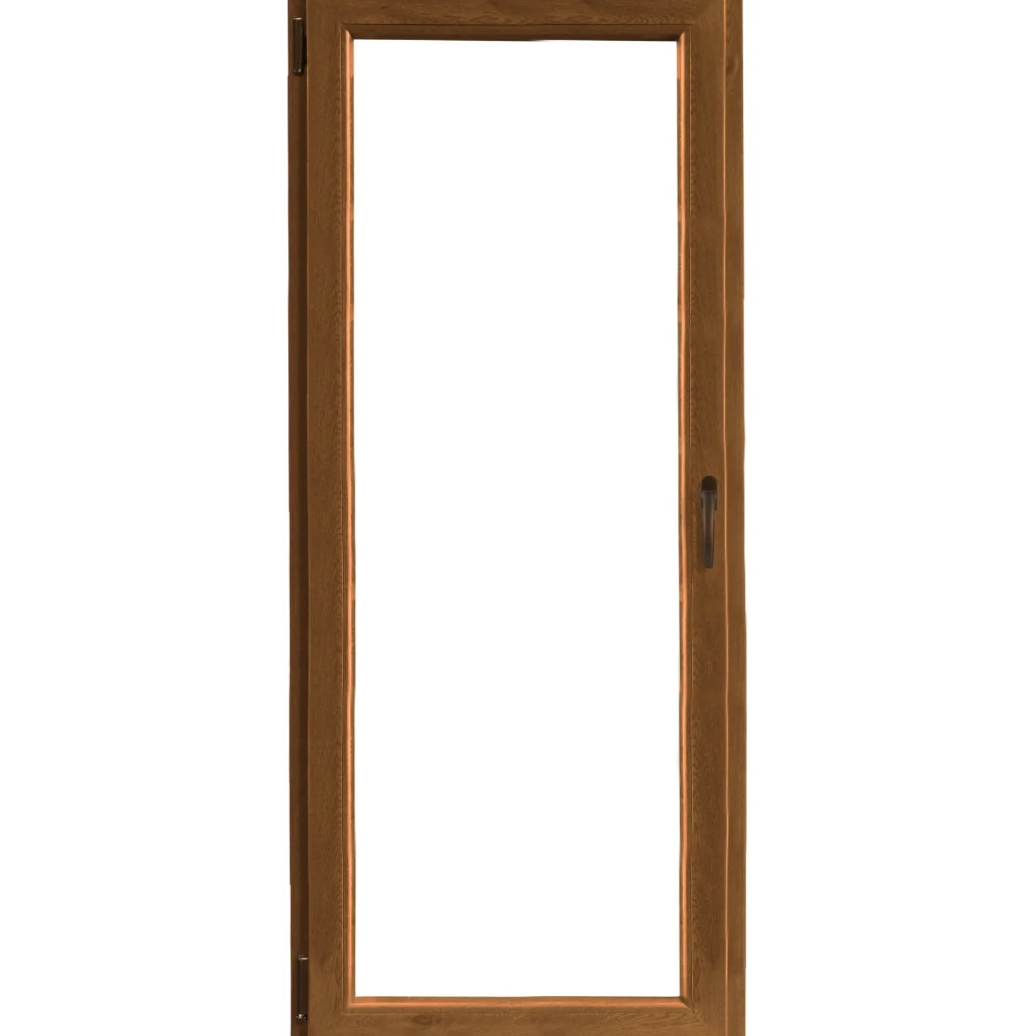 Finestra in PVC Noce 1 Anta 60 cm x 140 cm apertura a sinistra